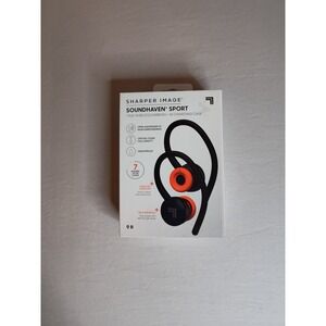 Sharper Image Soundhaven Sport True Wireless Earbuds Qi Wireless Charging Case